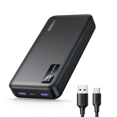 Power Bank Carga Rápida Bidireccional Cargador Portátil 20000 mAh 20W Gris Ugreen