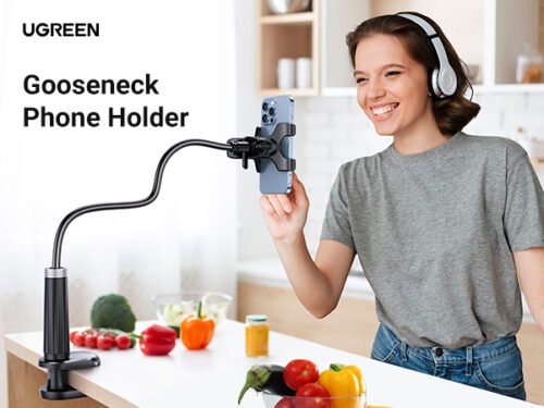 Soporte Multifuncion Para Telefono Con Clip de 90CM Negro Ugreen