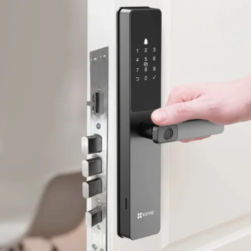 Cerradura Electrónica DL05 Huella Dactilar Múltiples Métodos de Acceso Color Gris Ezviz