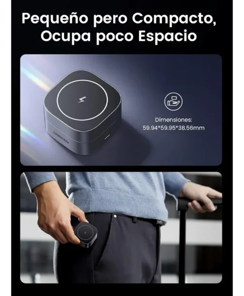 Cargador Magnético 2 en 1 (IPhone + Airpods) 7.5w Ugreen