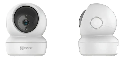 Combo Cámara Seguridad Wifi C6n 2MPX Interior  Ezviz + MicroSd 64gb Blanco Hiksemi