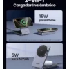 Cargador Magnético 2 en 1 (IPhone + Airpods) 15w Gris Ugreen