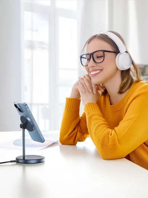 Cargador Inalambrico 2 en 1 Para Iphone + Airpods Negro Ugreen