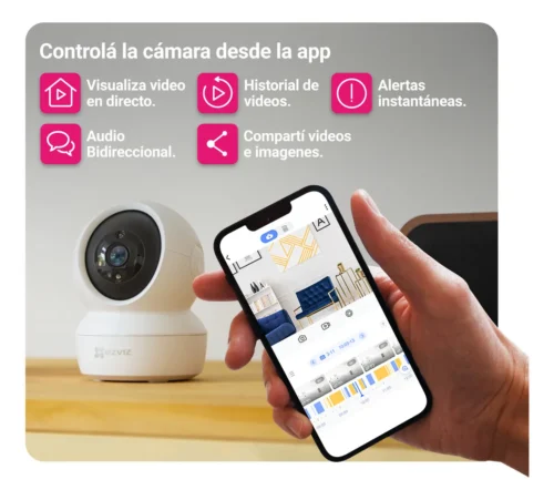 Combo de Cámaras De Seguridad X2 C6n 2MPX Wi-Fi Domo Motorizada Audio Ezviz