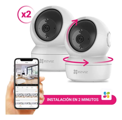 Combo de Cámaras De Seguridad X2 C6n 2MPX Wi-Fi Domo Motorizada Audio Ezviz