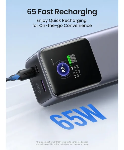 PB722 Power Bank Carga Rápida 25000mAh 200W Gris Ugreen