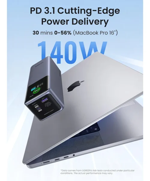 PB722 Power Bank Carga Rápida 25000mAh 200W Gris Ugreen